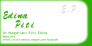 edina piti business card